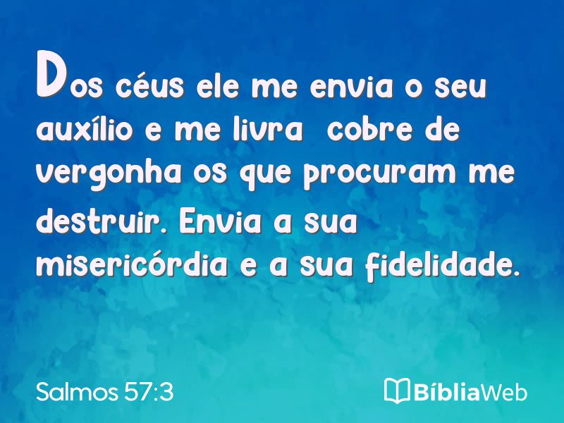 Salmos 57:3 em imagem para compartilhar