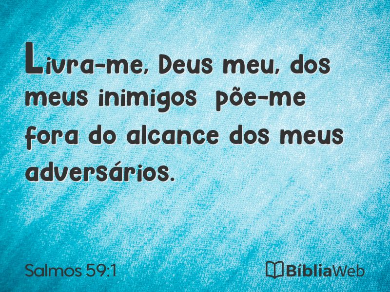 Salmos 59:1 em imagem para compartilhar