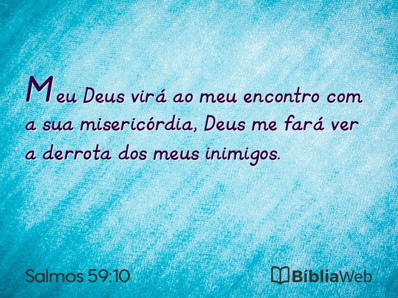Salmos 59:10 em imagem para compartilhar