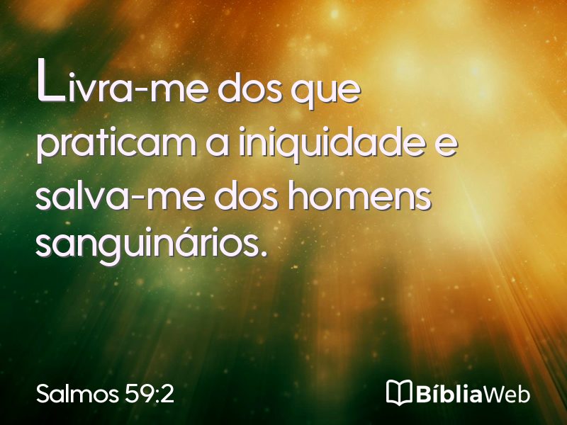 Salmos 59:2 em imagem para compartilhar