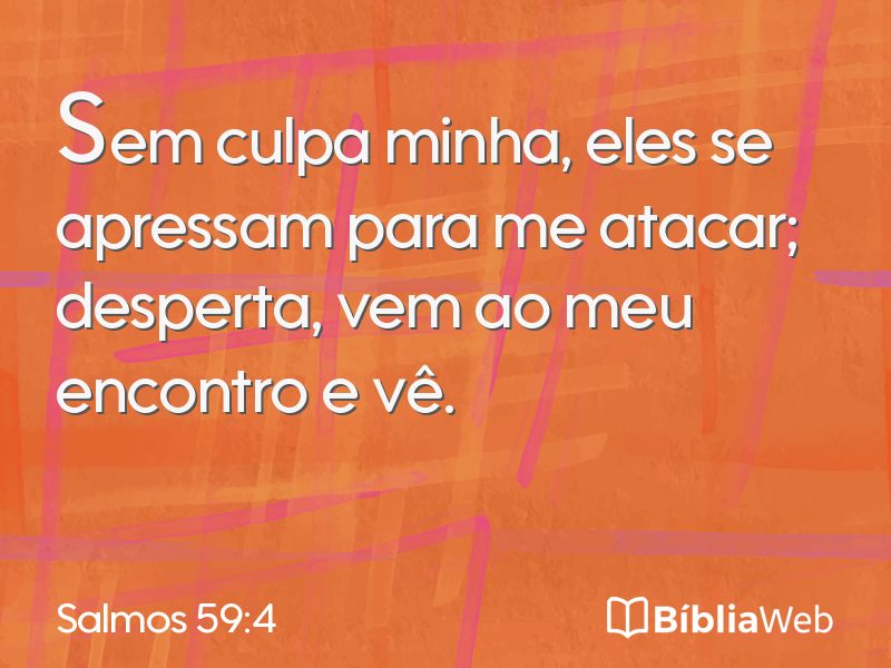 Salmos 59:4 em imagem para compartilhar