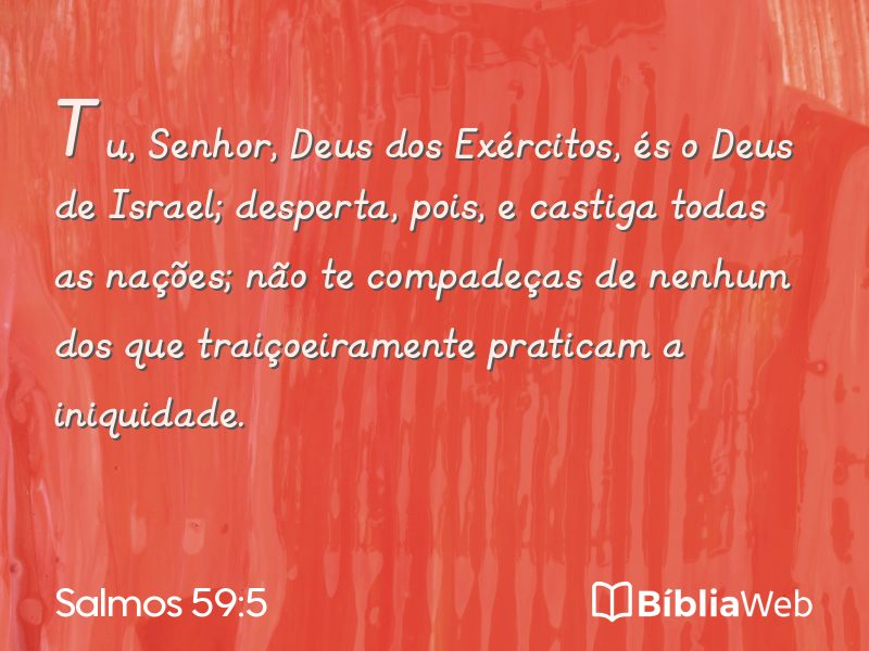 Salmos 59:5 em imagem para compartilhar