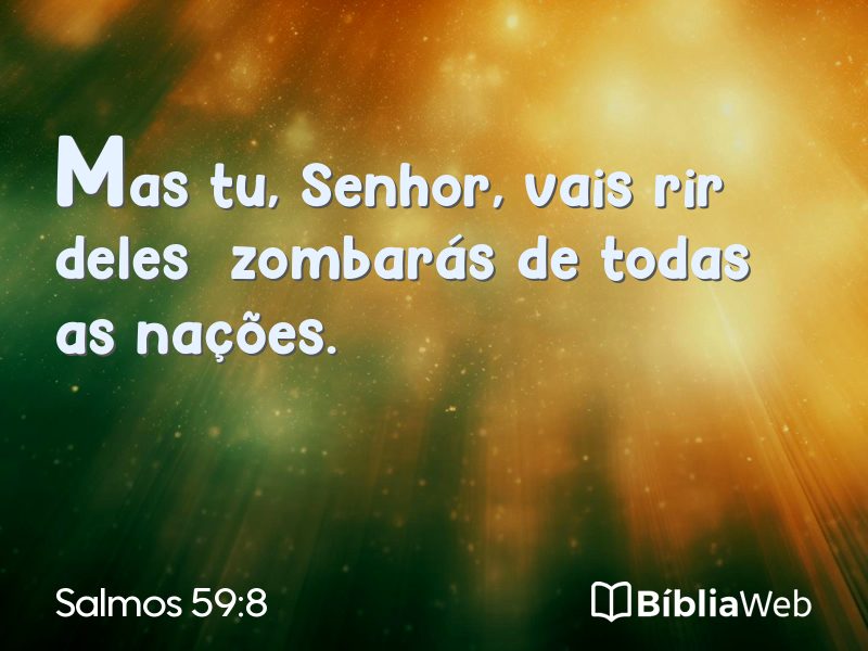 Salmos 59:8 em imagem para compartilhar