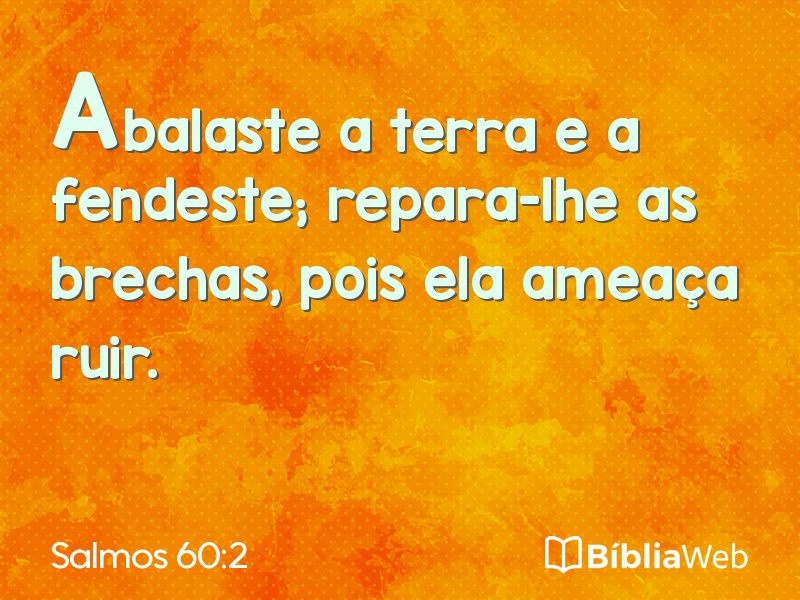 Salmos 60:2 em imagem para compartilhar