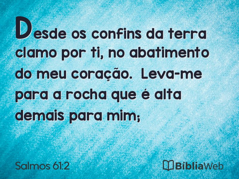 Salmos 61:2 em imagem para compartilhar
