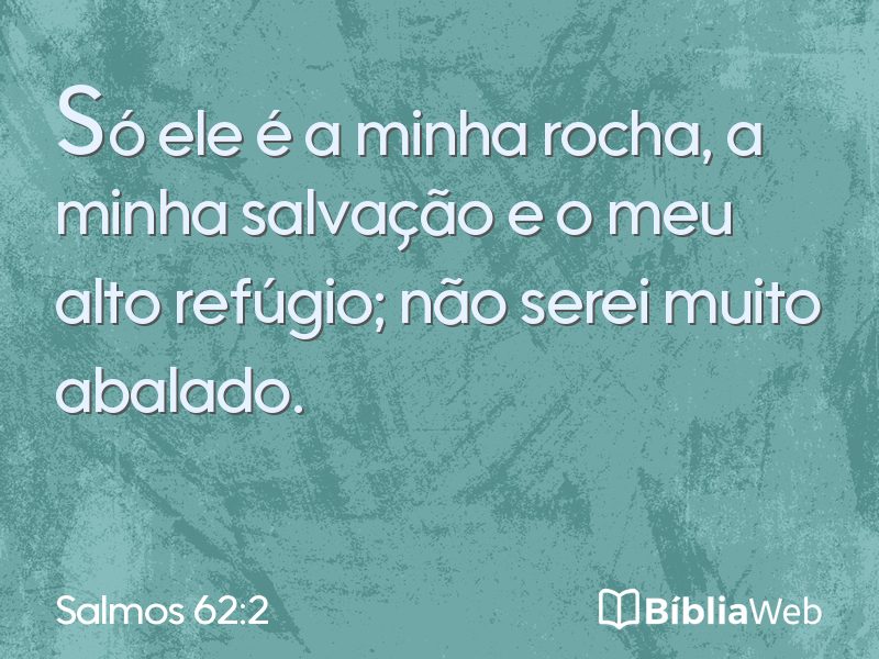 Salmos 62:2 em imagem para compartilhar