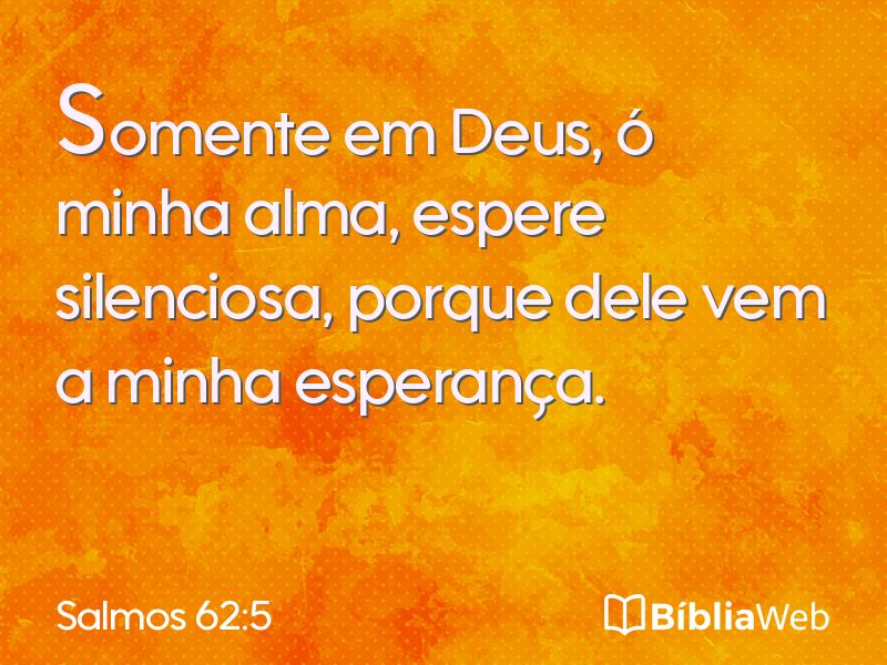Salmos 62:5 em imagem para compartilhar