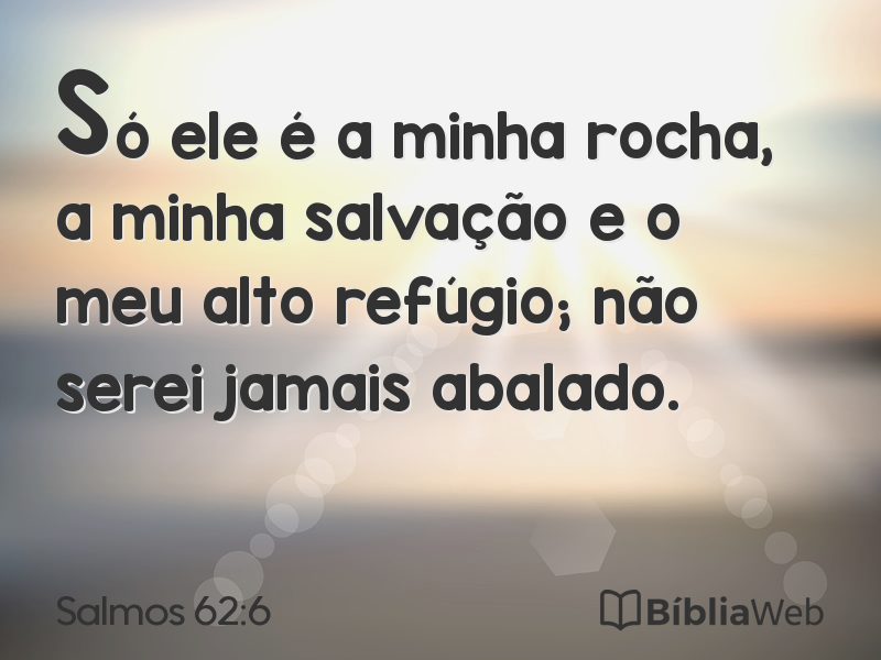 Salmos 62:6 em imagem para compartilhar