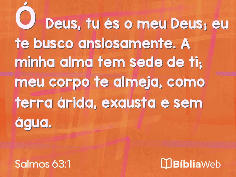 Salmos 63:1 em imagem para compartilhar