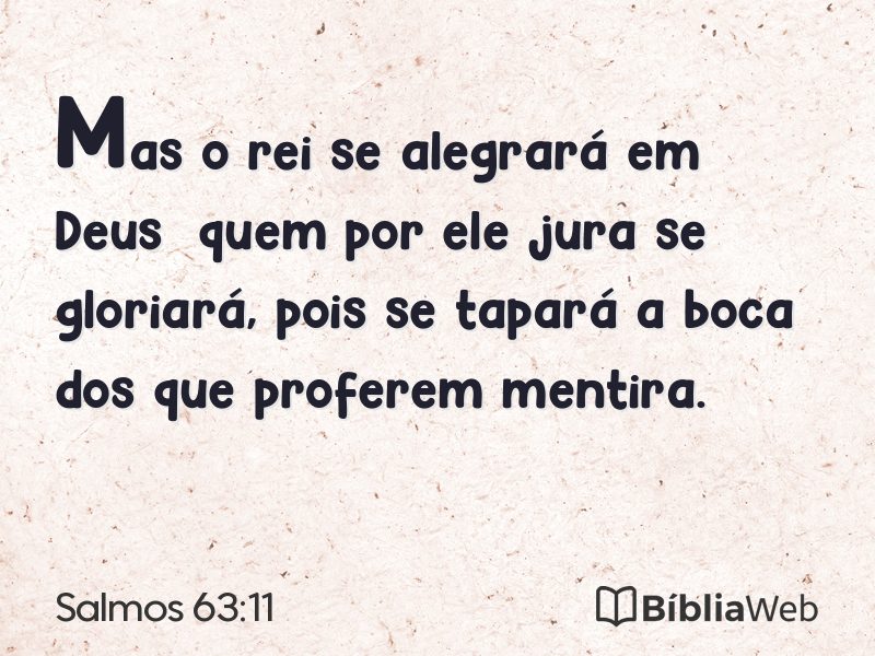 Salmos 63:11 em imagem para compartilhar