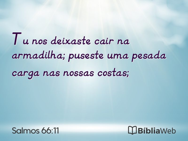 Salmos 66:11 em imagem para compartilhar