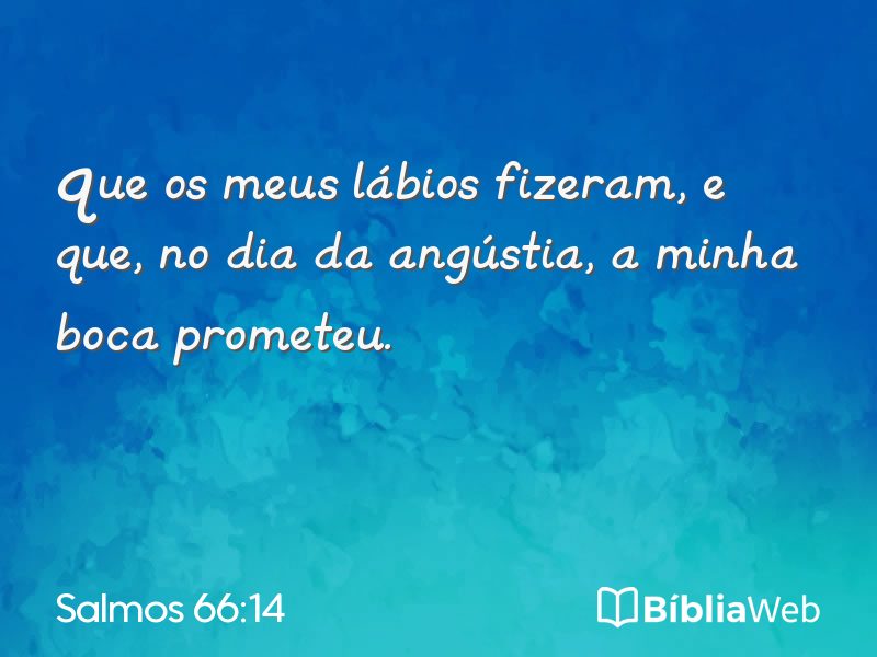 Salmos 66:14 em imagem para compartilhar