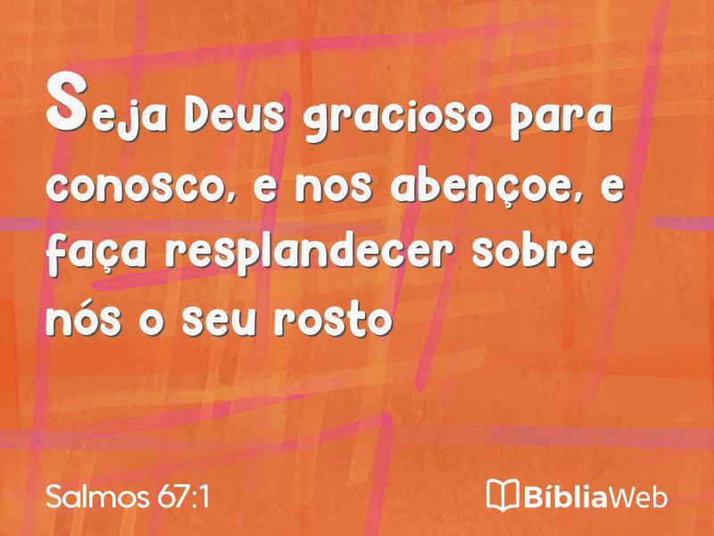 Salmos 67:1 em imagem para compartilhar