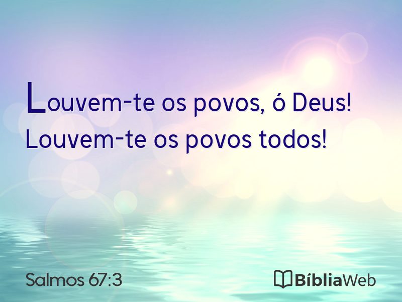 Salmos 67:3 em imagem para compartilhar