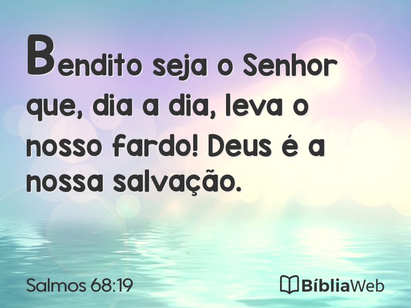 Salmos 68:19 em imagem para compartilhar