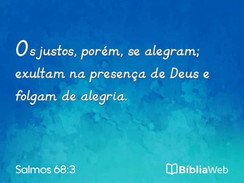 Salmos 68:3 em imagem para compartilhar