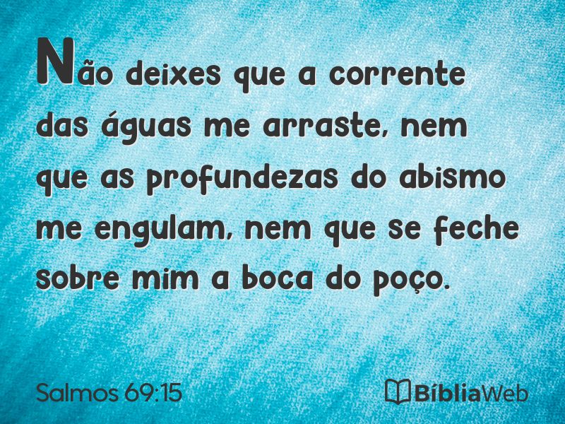 Salmos 69:15 em imagem para compartilhar