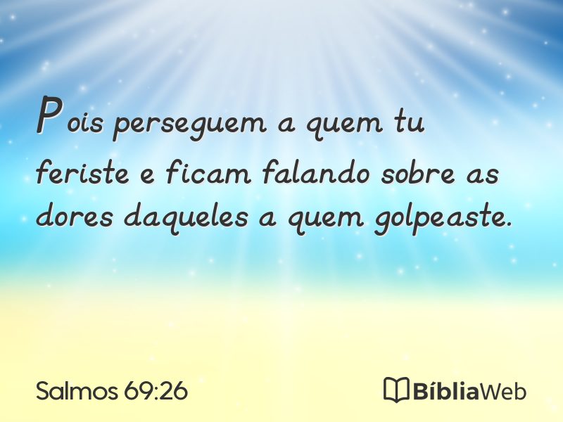 Salmos 69:26 em imagem para compartilhar