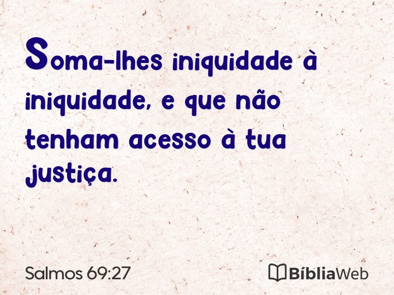 Salmos 69:27 em imagem para compartilhar