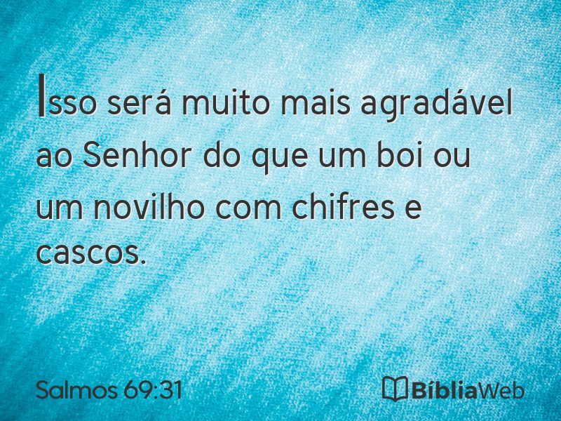 Salmos 69:31 em imagem para compartilhar