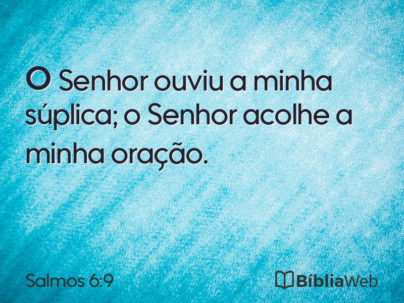Salmos 6:9 em imagem para compartilhar