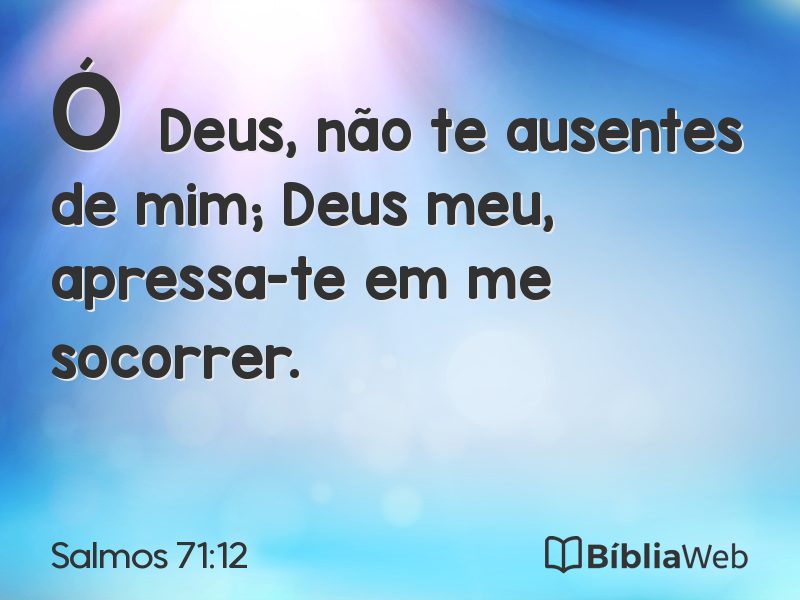 Salmos 71:12 em imagem para compartilhar