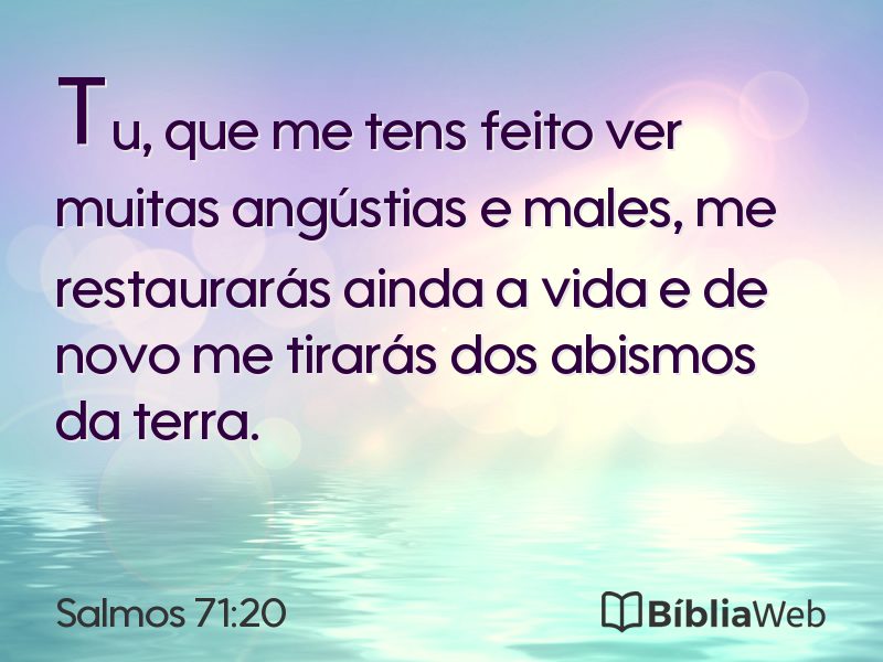 Salmos 71:20 em imagem para compartilhar