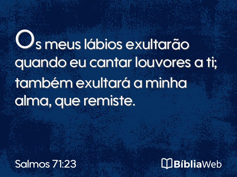Salmos 71:23 em imagem para compartilhar