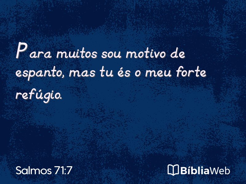 Salmos 71:7 em imagem para compartilhar