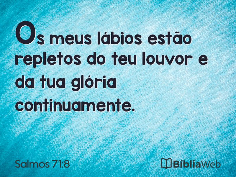 Salmos 71:8 em imagem para compartilhar