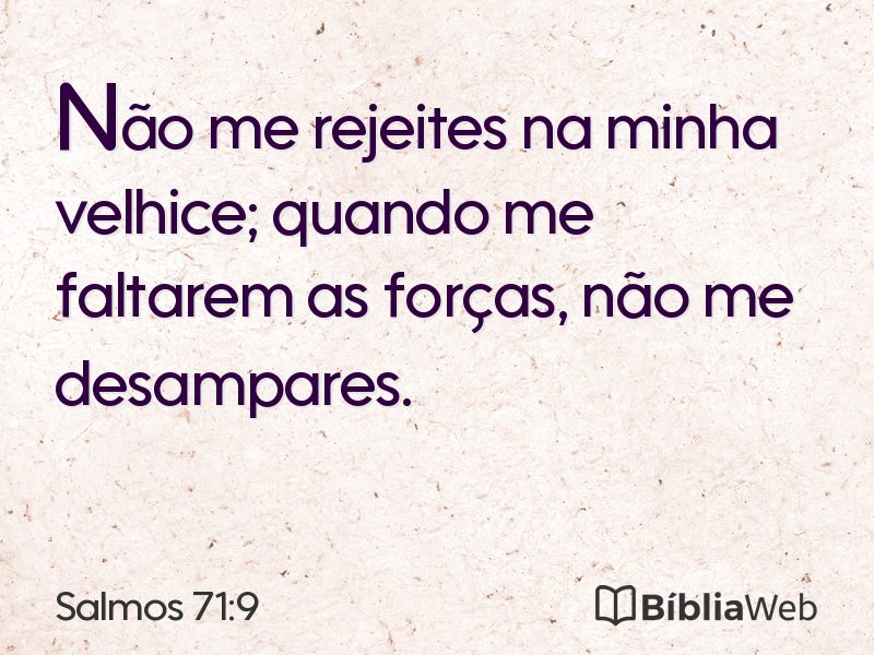 Salmos 71:9 em imagem para compartilhar