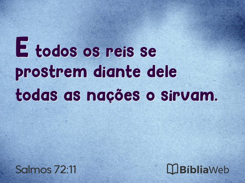 Salmos 72:11 em imagem para compartilhar