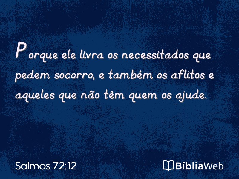 Salmos 72:12 em imagem para compartilhar