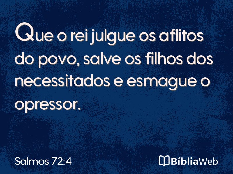 Salmos 72:4 em imagem para compartilhar