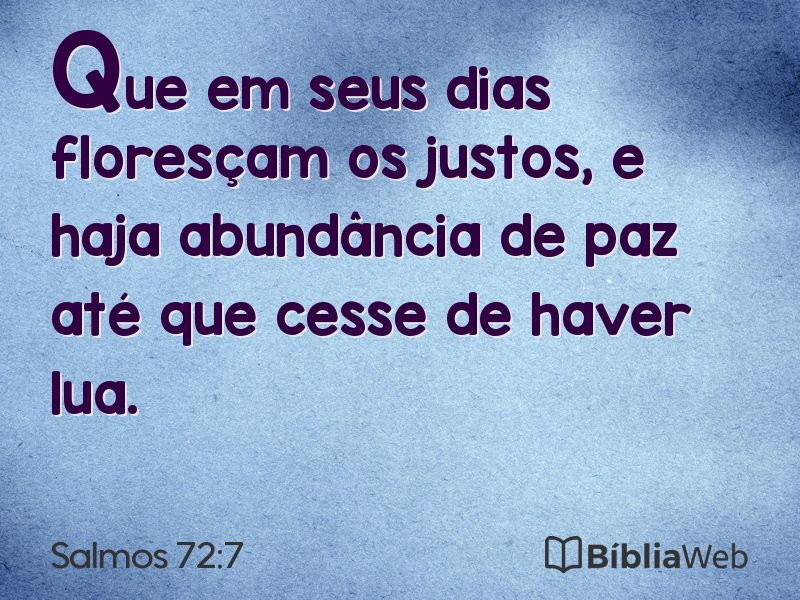 Salmos 72:7 em imagem para compartilhar