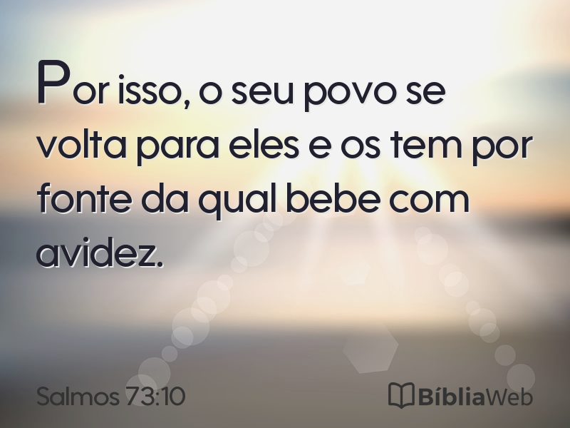 Salmos 73:10 em imagem para compartilhar