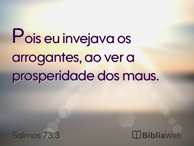 Salmos 73:3 em imagem para compartilhar