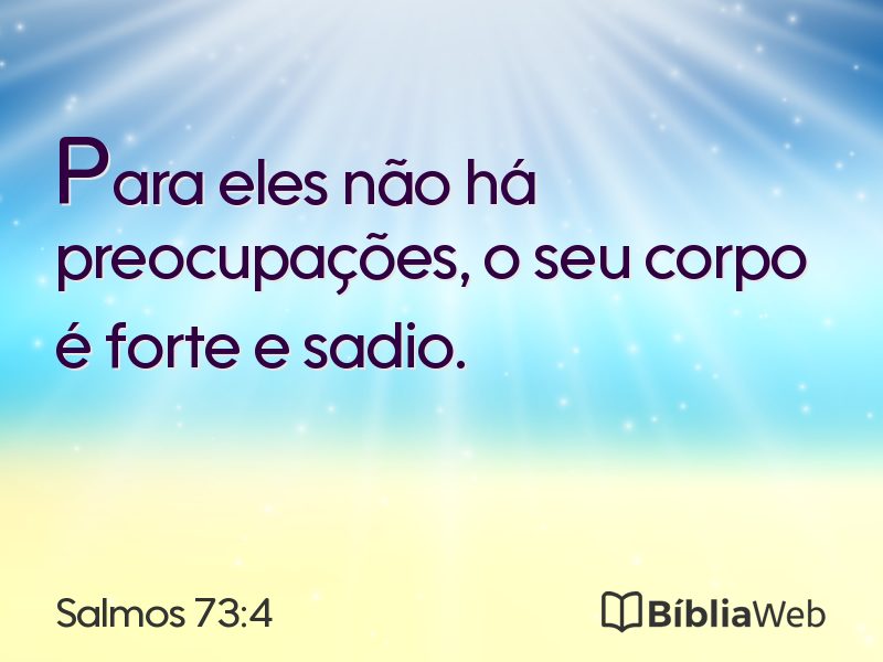 Salmos 73:4 em imagem para compartilhar