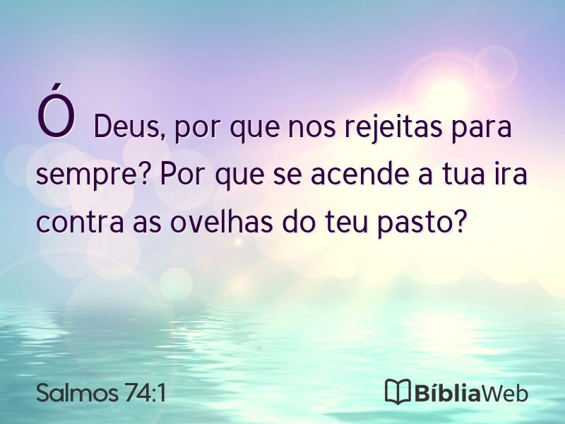 Salmos 74:1 em imagem para compartilhar