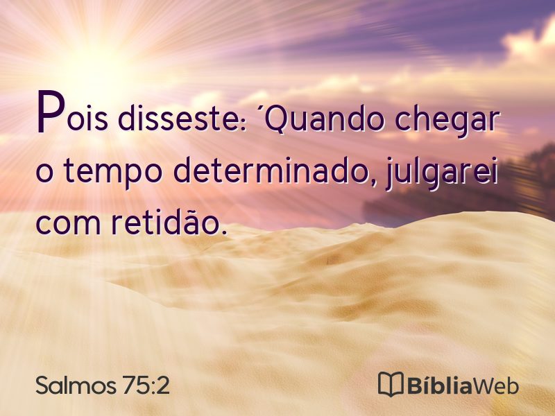 Salmos 75:2 em imagem para compartilhar