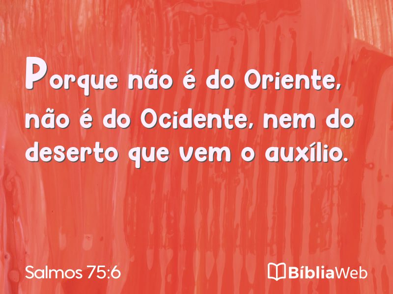 Salmos 75:6 em imagem para compartilhar