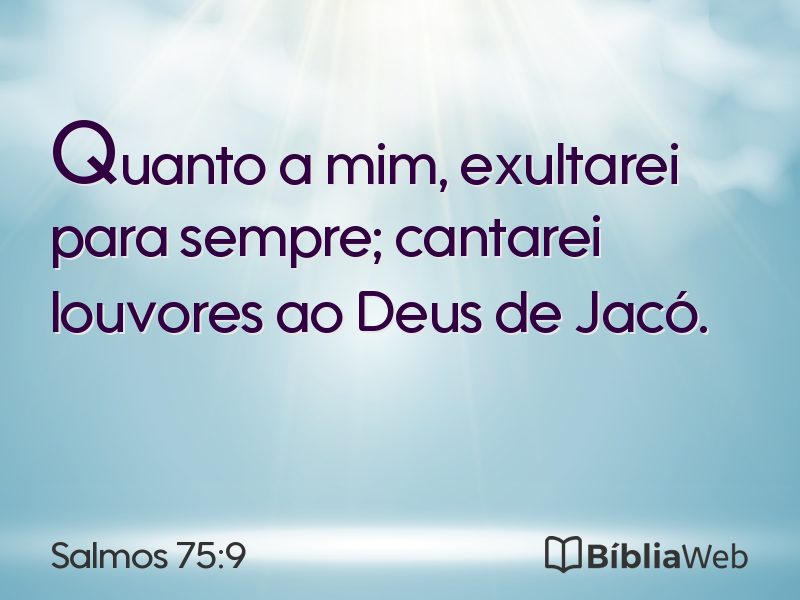 Salmos 75:9 em imagem para compartilhar