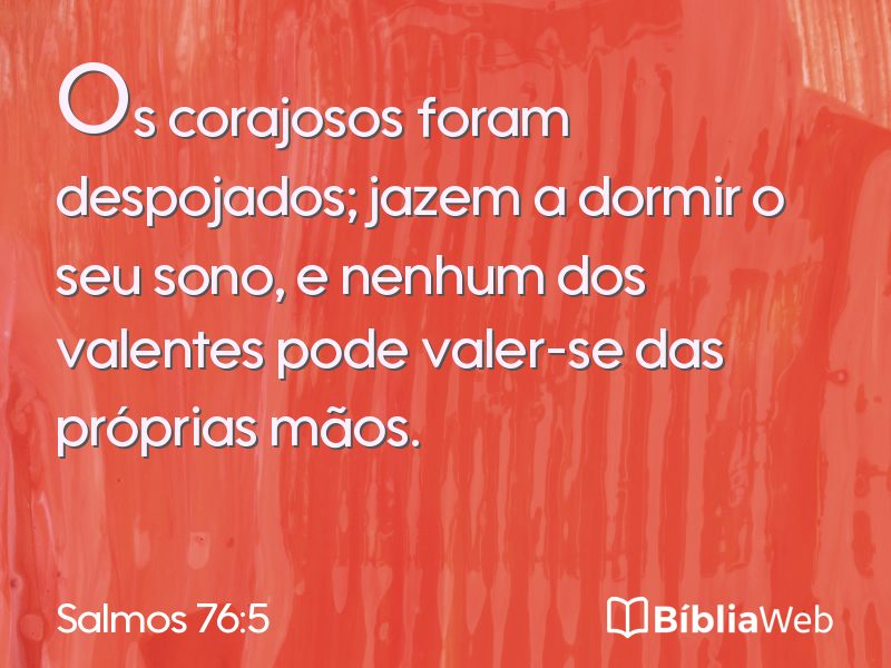 Salmos 76:5 em imagem para compartilhar