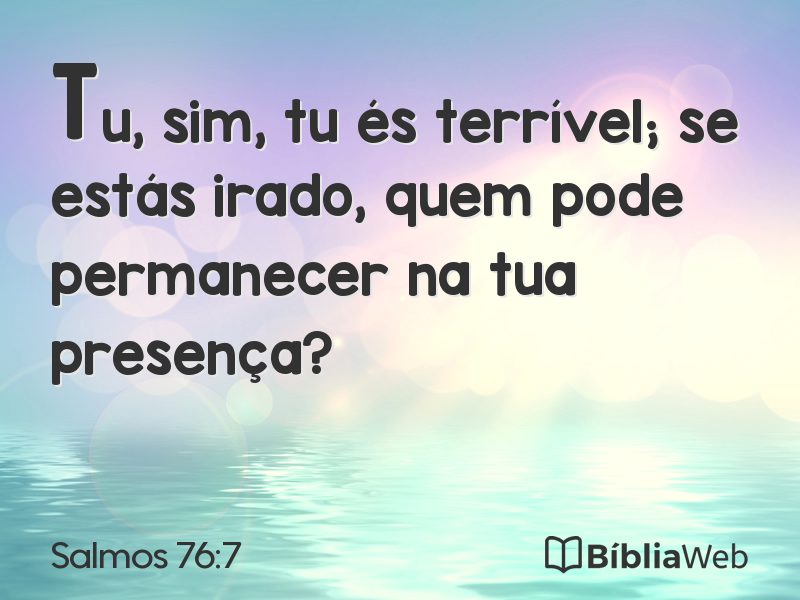 Salmos 76:7 em imagem para compartilhar