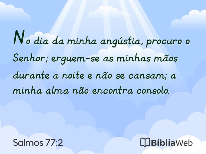 Salmos 77:2 em imagem para compartilhar