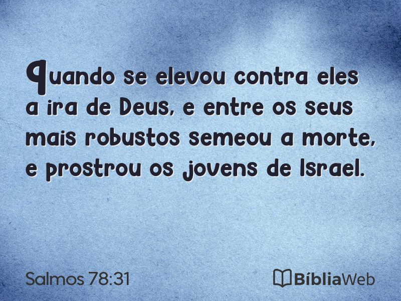 Salmos 78:31 em imagem para compartilhar