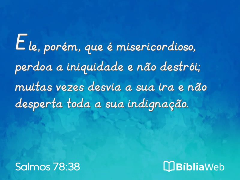 Salmos 78:38 em imagem para compartilhar