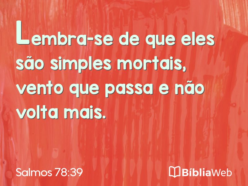 Salmos 78:39 em imagem para compartilhar