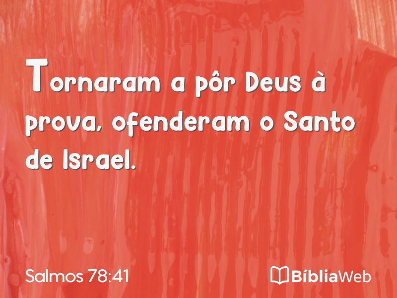 Salmos 78:41 em imagem para compartilhar