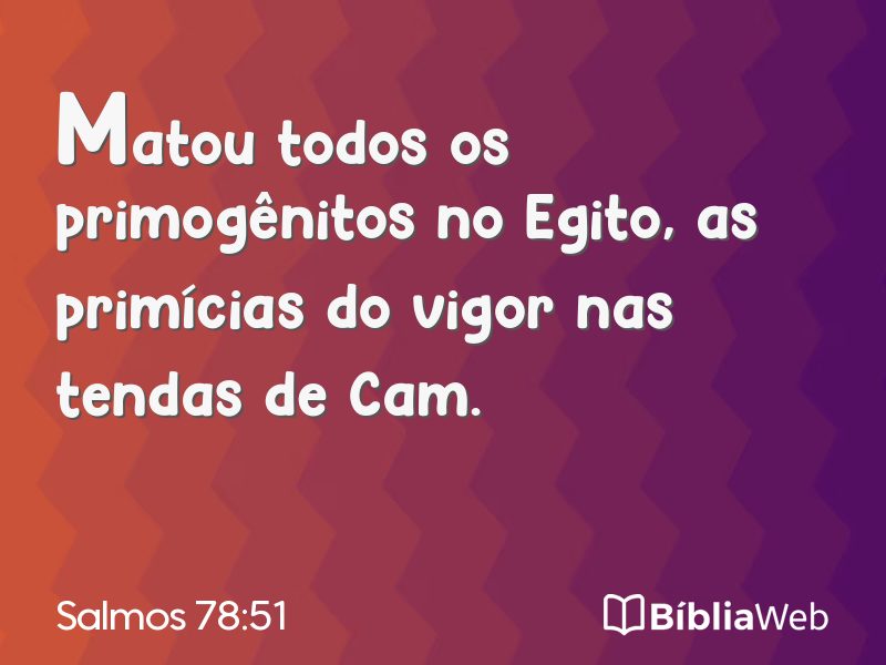 Salmos 78:51 em imagem para compartilhar